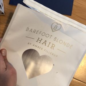 Barefoot blonde “up” hair extension